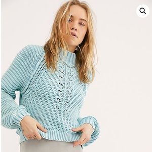 NWOT Free People Sweetheart Sweater Chunky